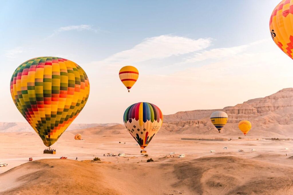 One package Luxor Hot Air Balloon with Luxor Full Day Tour